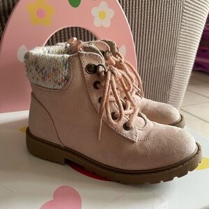 Pink suede boots toddler girl size 10